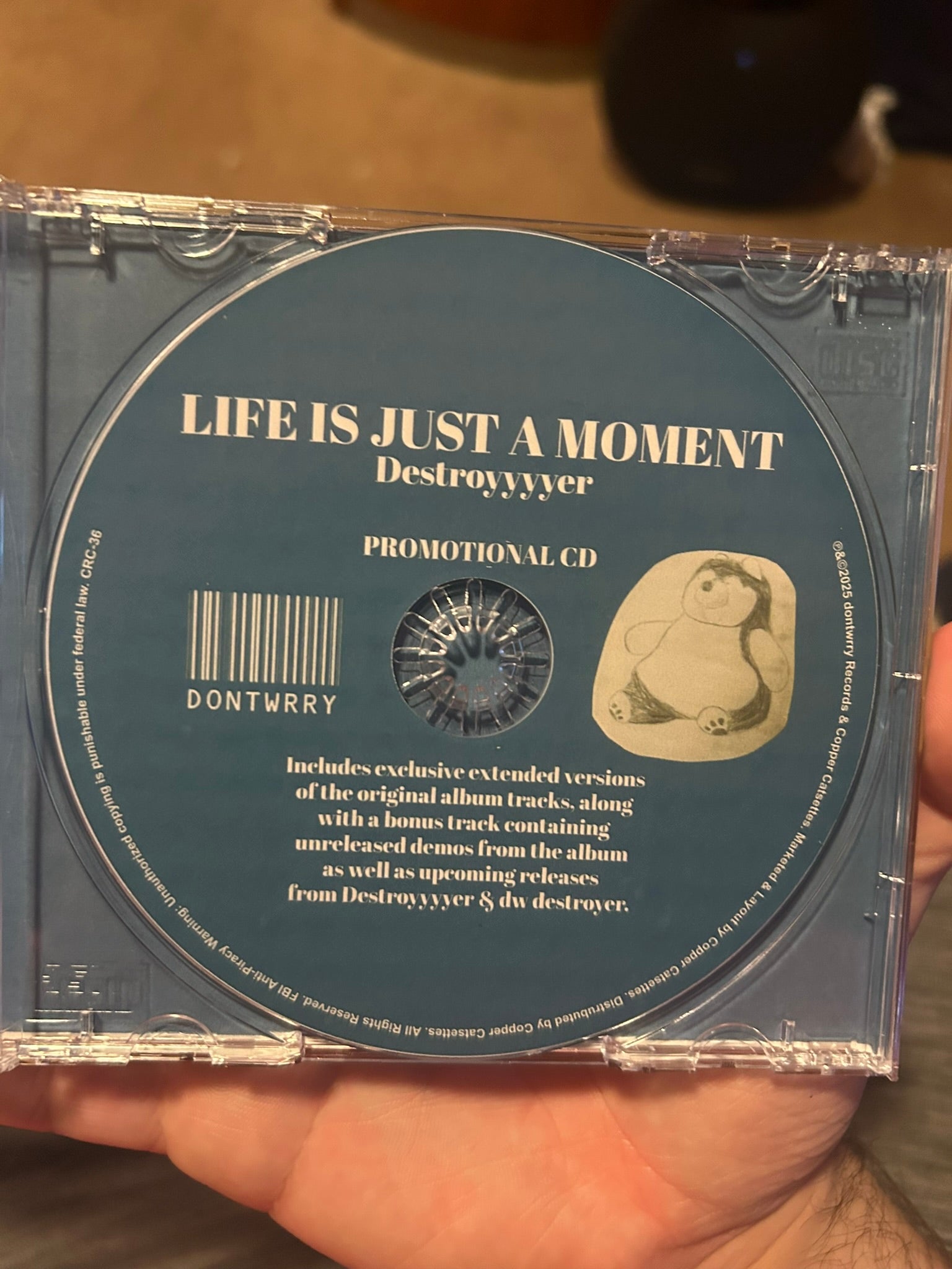 Life Is Just a Moment - CDr